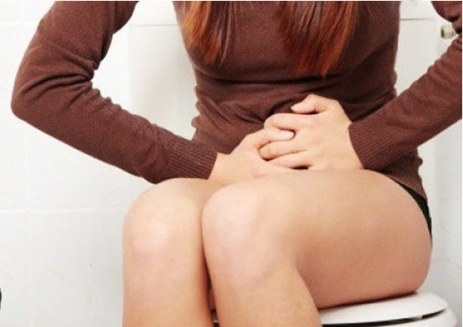 På toaletten med urinvägsinfektion